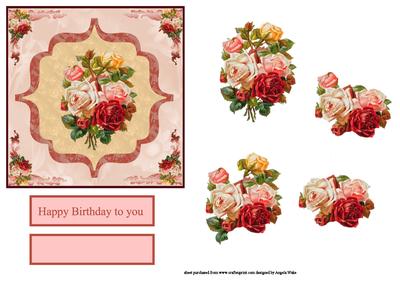 Birthday Coloured Roses