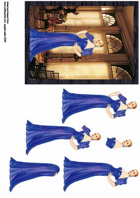Blue Evening Dress