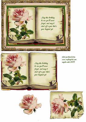 Vintage Birthday Rose