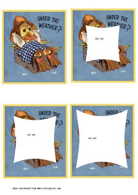 Under the Weather Duck, Tunnel Card