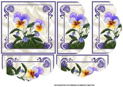 Summer Pansies Scallop