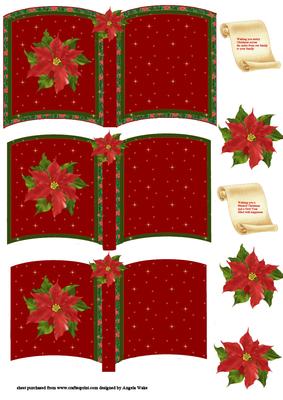 Poinsettia Christmas Book