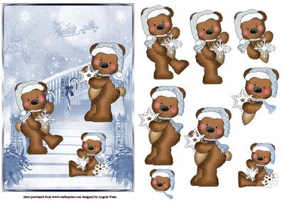 Snowflake Bears at Christmas