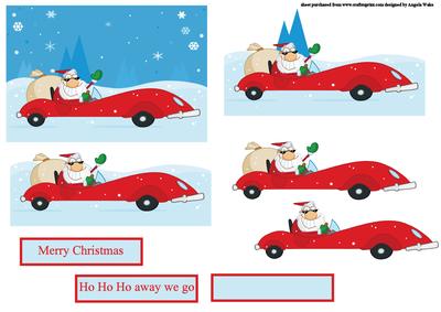 Father Christmas Having Fun