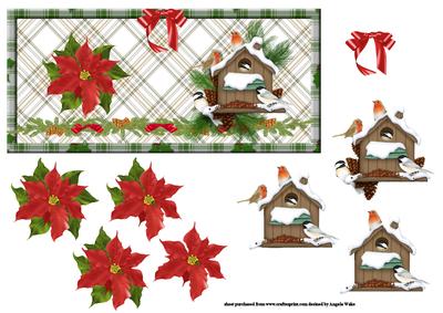 Poinsettia and Robins