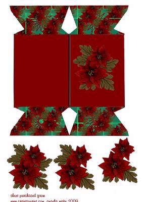 Poinsettia Christmas Cracker Two Ways to Be Used