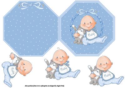 Baby and Cat Octagon