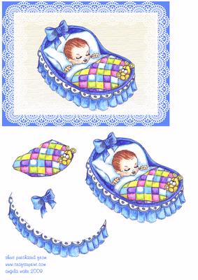 Baby Boy in Crib