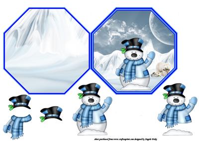 Snowman Waving to You