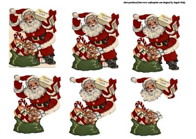 Vintage Santa and Sack