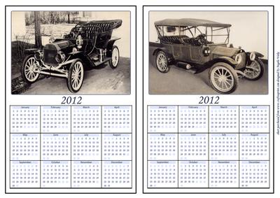 Vintage Cars Calendars