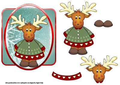Reindeer Card Front