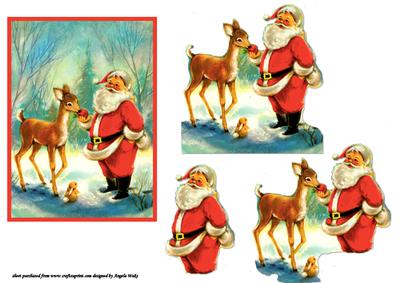 Santa and His Reindeer