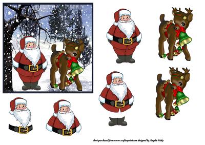 Santa and His Reindeer