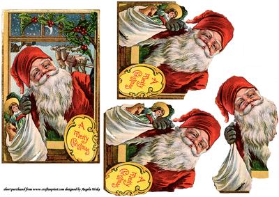 Santa Through the Window
