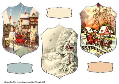 Christmas Vintage Scenes