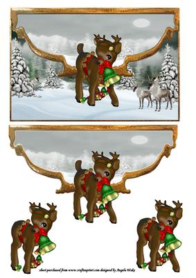 Christmas Jingle Bells the Reindeers on His Way