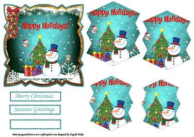Snowman Treats, Tree and Presents