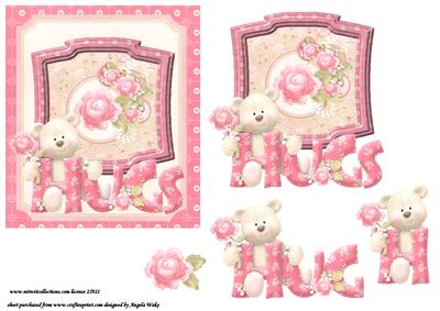 Beary Hugs and Flowers