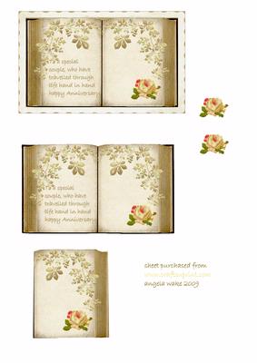 Golden Flower Spray and Rose