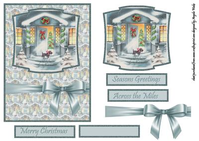 Vintage Christmas Through the Door