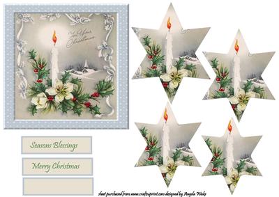 Candle Star at Christmas