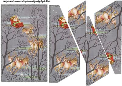 Santa Flies Through the Trees