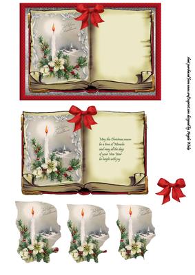 White Poinsettia and Holly