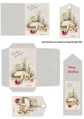Vintage Christmas Gift Card