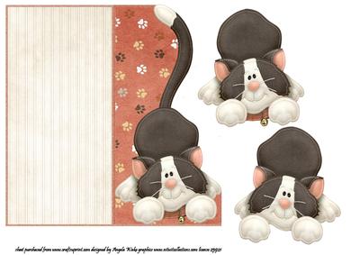 Felix Cat Shaped Card