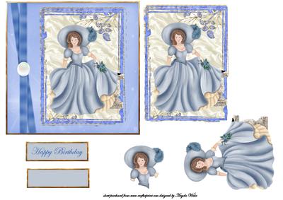 Victorian Lady in Blue