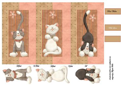 Three Wise Cats Tri-fold