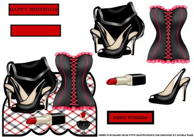 Black and Red Corset
