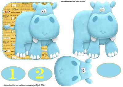 Hippo Shaped Over the Edge