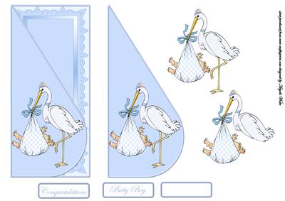 Baby Boy and Stork