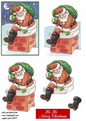 Santa Came Up from the Chimney