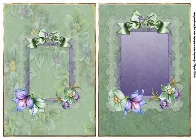 Floral and Lace Card Fronts