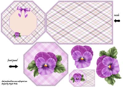 Pansy Octagon Tag Fold