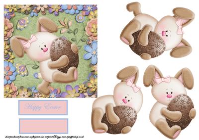 Rabbit Has a Big Choc Easter Egg
