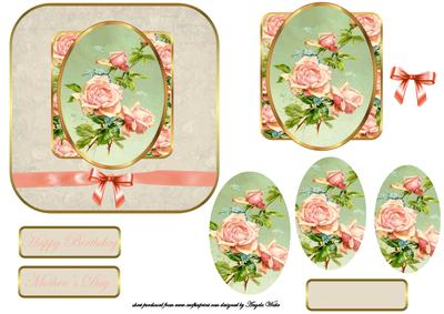 Vintage Rose Spray
