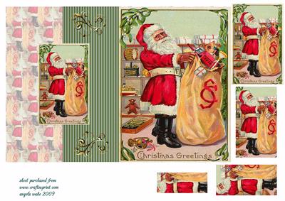 Santa Filling Up the Toy Sack