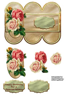 Vintage Roses Scallop