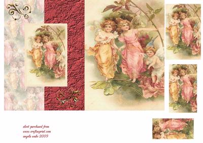 Victorian Rose and Fairies