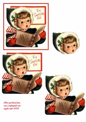 Little Girl Singing Carols