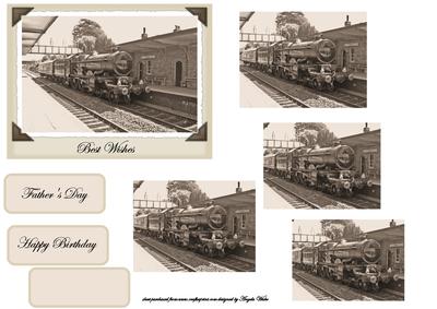 Vintage Steam Train and Station