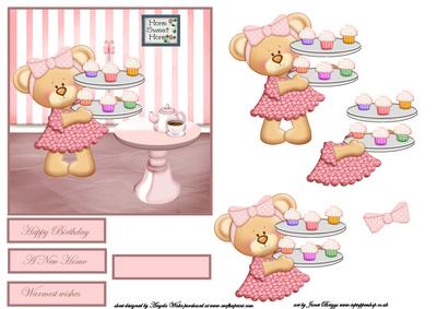 Cup Cakes and Tea with Teddy