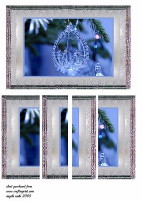 Blue Crystal Toy for the Christmas Tree