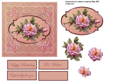 Pink Rose Card Front