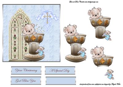 Baby Bear Boy Christening