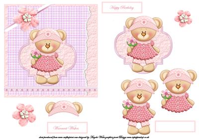 Fran Teddy Bear Sends Best Wishes